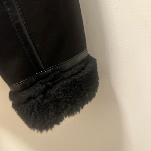 Zara Black Faux Shearling Coat - Picture 7 of 7